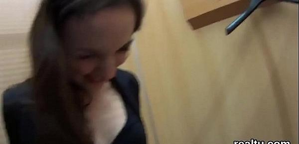  Fantastic czech nympho is teased in the mall and plowed in pov